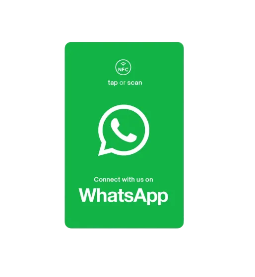 NFC whatsapp Follow Us Cards  (€0.20/card)